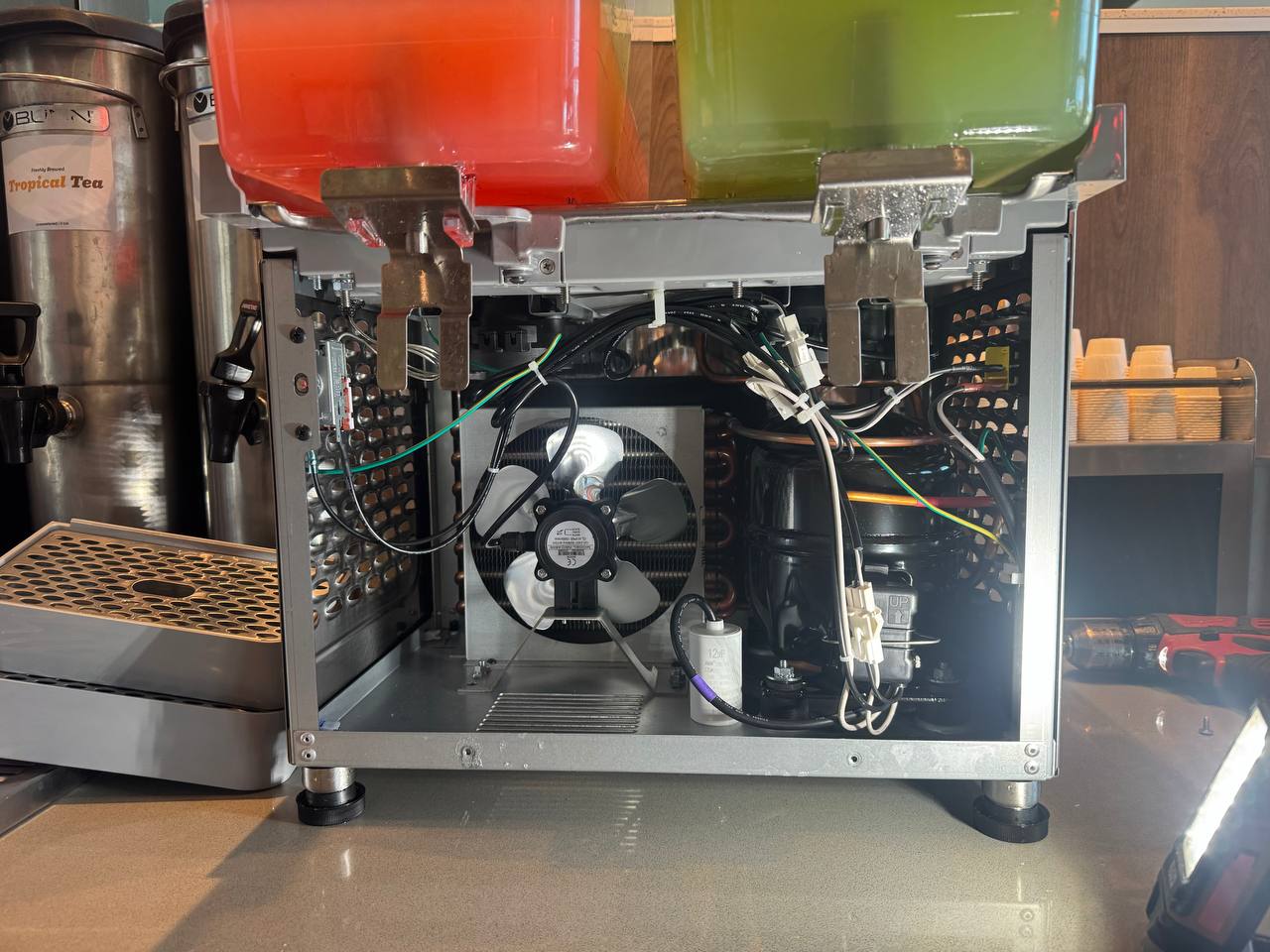 Job photo from Crathco Cold Beverage Dispenser Down in Millbrae: A Compressor Bad-Batch Story