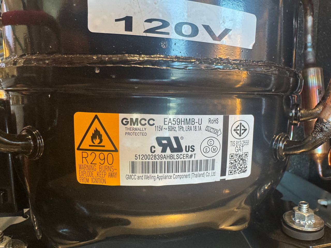 Job photo from Crathco Cold Beverage Dispenser Down in Millbrae: A Compressor Bad-Batch Story