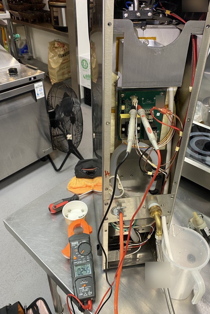 Bunn H5X commercial hot water dispenser, plumbed to the water line service in Concord, CA by Bay Area Coffee Service, photo 1